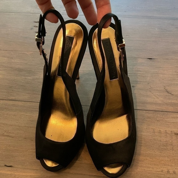 Bcbgmaxazria MA Peyton Peep Toe Platform Sandal Black - Picture 7 of 16